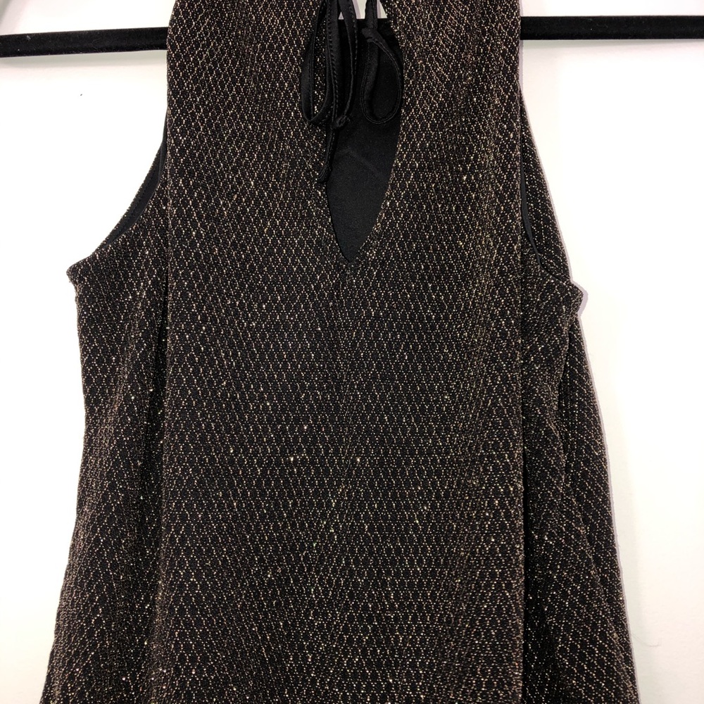 Express black and gold top